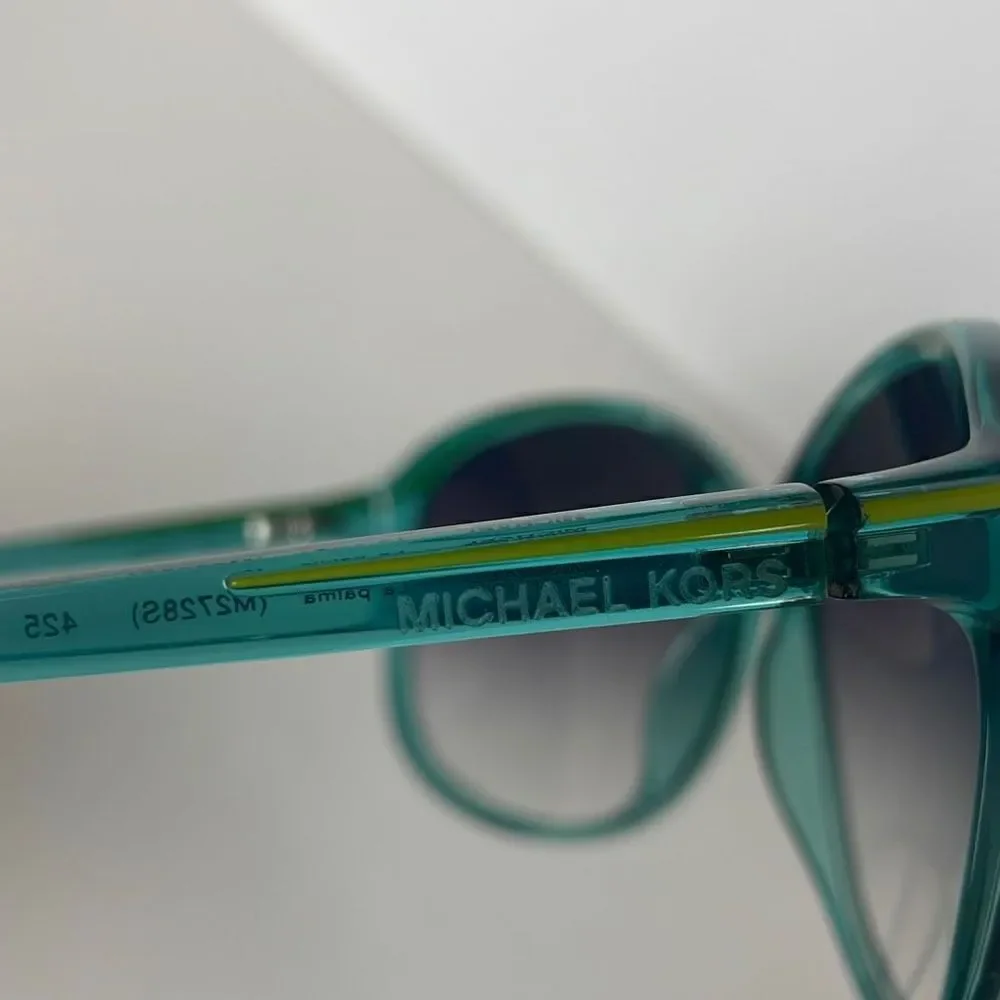 Michael Kors La Palma M2728S Turquoise & Green Oversized Sunglasses